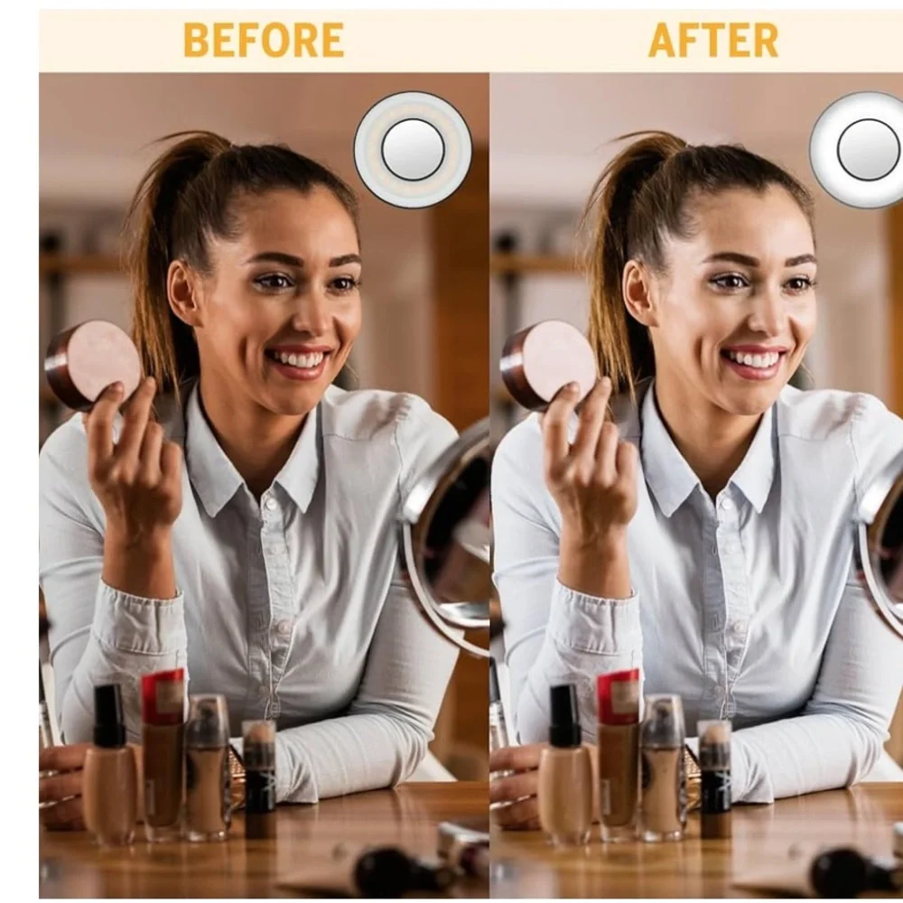 Vivitar Mini MagSafe Selfie Ring Light | Portable LED | Magnetic stick on